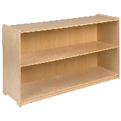 Wooden 2 Section School Classroom Storage Cabinet for Commercial or Home Use - Safe, Kid Friendly Design - 30