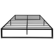 Bentley Universal 14 Inch Metal Platform Bed Frame - No Box Spring Needed w/ Steel Slat Support and Quick Lock Functionality - Queen, MP-XU-BD10001-Q-BK-GG