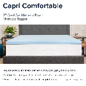 Capri Comfortable Sleep 2 inch Cool Gel Memory Foam Mattress Topper - Full, MR-M35-2-F-GG