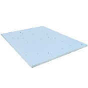 Capri Comfortable Sleep 2 inch Cool Gel Memory Foam Mattress Topper - Queen, MR-M35-2-Q-GG