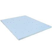 Capri Comfortable Sleep 3 inch Cool Gel Memory Foam Mattress Topper - Queen, MR-M35-3-Q-GG