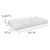 Capri Comfortable Sleep Memory Foam Gel Queen Pillow, MR-MFP101-GG