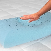 Capri Comfortable Sleep Memory Foam Gel Queen Pillow, MR-MFP101-GG