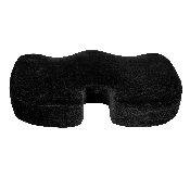 Seat Cushion for Office Chair - 100% CertiPUR-US Certified Memory Foam - Pillow for Sitting, Black, MR-SC101-BK-GG