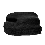 Seat Cushion for Office Chair - 100% CertiPUR-US Certified Memory Foam - Pillow for Sitting, Black, MR-SC101-BK-GG