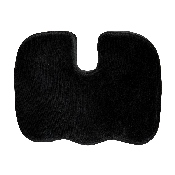 Seat Cushion for Office Chair - 100% CertiPUR-US Certified Memory Foam - Pillow for Sitting, Black, MR-SC101-BK-GG