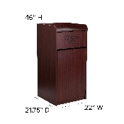 Wood Tray Top Receptacle in Mahogany, MT-M8520-TRA-MAH-GG