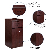 Wood Tray Top Receptacle in Mahogany, MT-M8520-TRA-MAH-GG