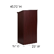 Stand-Up Wood Lectern in Mahogany, MT-M8830-LECT-MAH-GG