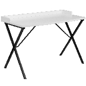 White Computer Desk, NAN-2140-WH-GG