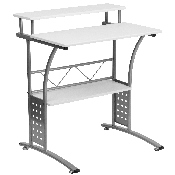 Clifton White Computer Desk, NAN-CLIFTON-WH-GG