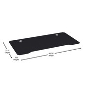 Fisher Black Mega Size Extended Gaming Mouse Pad with Anti-Slip Rubber Base and Micro Weave Top, Large Home Office Desk Mat, 45.75"W x 23.5"D x .125"H, NAN-GM1030-BK-GG