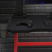 Fisher Black Mega Size Extended Gaming Mouse Pad with Anti-Slip Rubber Base and Micro Weave Top, Large Home Office Desk Mat, 45.75"W x 23.5"D x .125"H, NAN-GM1030-BK-GG