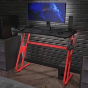 Fisher Black Mega Size Extended Gaming Mouse Pad with Anti-Slip Rubber Base and Micro Weave Top, Large Home Office Desk Mat, 45.75"W x 23.5"D x .125"H, NAN-GM1030-BK-GG