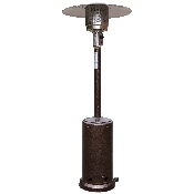 Patio Outdoor Heating-Bronze Stainless Steel 40,000 BTU Propane Heater with Wheels for Commercial & Residential Use-7.5 Feet Tall, NAN-HSS-AGH-BR-GG