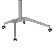 Mobile Sit-Down, Stand-Up Black Computer Ergonomic Desk with 28.25"W Top (Adjustable Range 29" - 41"), NAN-IP-10-BK-GG
