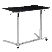 Sit-Down, Stand-Up Black Computer Ergonomic Desk with 37.375