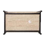 Finley Modern Industrial 2 Tier Rectangular Metal and Driftwood Coffee Table, NAN-JH-17163-GG