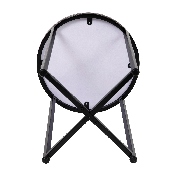 Hampstead Collection End Table - Modern Walnut Finish Accent Table with Crisscross Matte Black Frame, NAN-JH-1787ET-WAL-BK-GG