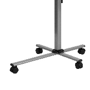 Angle and Height Adjustable Mobile Laptop Computer Table with Cherry Top, NAN-JN-2762-GG