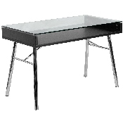 Brettford Desk with Tempered Glass Top, NAN-JN-2966-GG