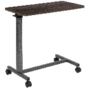 Adjustable Overbed Table with Wheels for Home and Hospital, NAN-LT-28-D-OAK-GG