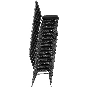 HERCULES Series Crown Back Stacking Banquet Chair in Brown Patterned Fabric - Gold Vein Frame, NG-C01-BROWN-GV-GG