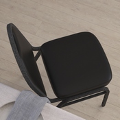 HERCULES Series Commercial Grade 500 LB. Capacity Dome Back Stacking Banquet Chair in Black Vinyl with Silver Vein Metal Frame, NG-ZG10006-BK-SILVERVEIN-GG