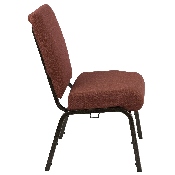 Advantage 20.5 in. Cinnamon Molded Foam Church Chair, PCCF-107