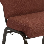 Advantage 20.5 in. Cinnamon Molded Foam Church Chair, PCCF-107