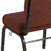 Advantage 20.5 in. Cinnamon Molded Foam Church Chair, PCCF-107