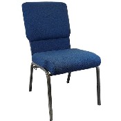 Advantage Navy Church Chairs 18.5 in. Wide, PCHT185-101