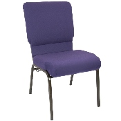 Advantage Eggplant Church Chair 18.5 in. Wide, PCHT185-115