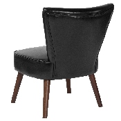 HERCULES Holloway Series Black LeatherSoft Retro Chair, QY-A02-BK-GG