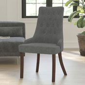 HERCULES Paddington Series Gray Fabric Tufted Chair, QY-A08-GY-GG