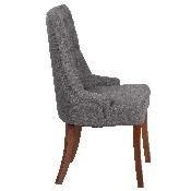 HERCULES Paddington Series Gray Fabric Tufted Chair, QY-A08-GY-GG