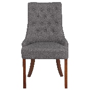 HERCULES Paddington Series Gray Fabric Tufted Chair, QY-A08-GY-GG