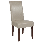 Greenwich Series Beige LeatherSoft Parsons Chair, QY-A37-9061-BGL-GG
