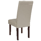 Greenwich Series Beige LeatherSoft Parsons Chair, QY-A37-9061-BGL-GG