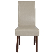Greenwich Series Beige LeatherSoft Parsons Chair, QY-A37-9061-BGL-GG