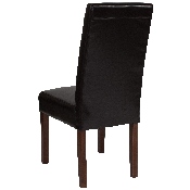 Greenwich Series Brown LeatherSoft Parsons Chair, QY-A37-9061-BRNL-GG