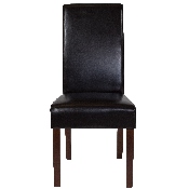 Greenwich Series Brown LeatherSoft Parsons Chair, QY-A37-9061-BRNL-GG