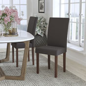 Greenwich Series Gray Fabric Parsons Chair, QY-A37-9061-GY-GG