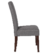 Greenwich Series Light Gray Fabric Parsons Chair, QY-A37-9061-LGY-GG