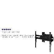FLASH MOUNT Full Motion TV Wall Mount - Built-In Level - Max VESA Size 400 x 400mm - Fits most TV's 32" - 55" (Weight Cap 55LB), RA-MP005-GG