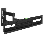 FLASH MOUNT Full Motion TV Wall Mount - Built-In Level - Max VESA Size 400 x 400mm - Fits most TV's 32" - 55" (Weight Cap 55LB), RA-MP005-GG