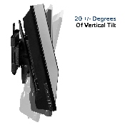 FLASH MOUNT Full Motion TV Wall Mount - Built-In Level - Max VESA Size 400 x 400mm - Fits most TV's 32" - 55" (Weight Cap 55LB), RA-MP005-GG