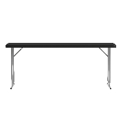 70.8 Inch Black Plastic Folding Training Table, RB-1872-BK-GG
