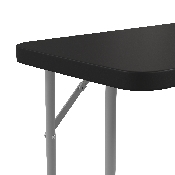 70.8 Inch Black Plastic Folding Training Table, RB-1872-BK-GG
