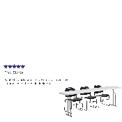 8-Foot Plastic Folding Training Table Set with 3 Black Plastic Stack Chairs, RB-1896-1-GG